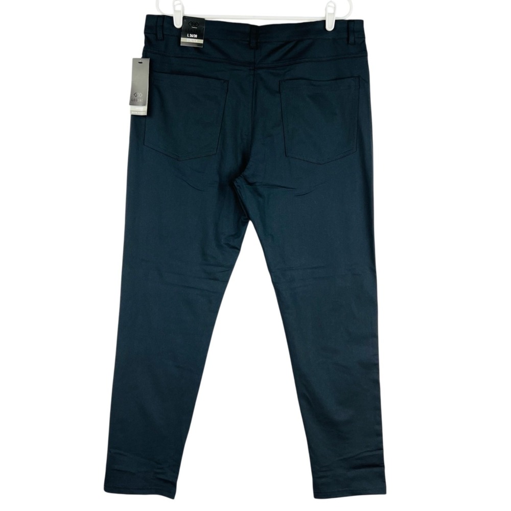Leg3nd Men Stretch Pants 36x32 Comfort Fit Performance Moisture Wicking Blue NWT